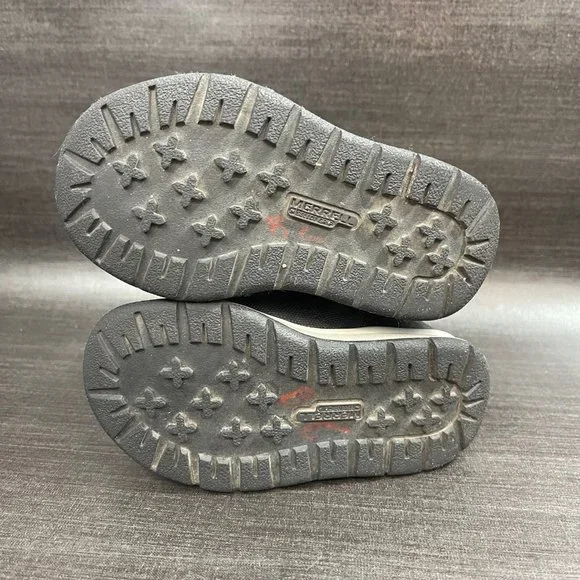 Merrell Snow Crush 2.0 Waterproof Boots Youth Toddler Kids Size 6 Black Shoes - Picture 8 of 10